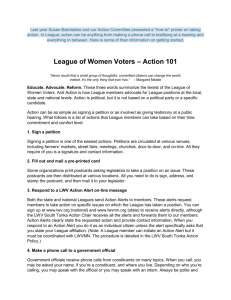 Action 101 - South Tonka League of Women Voters