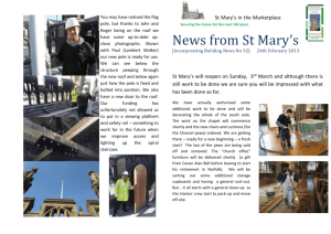 News from St Marys