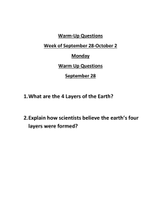 Warm-Up Questions for the Week of September 28-October 2-