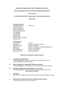 Trustee Board Minutes 10 June 2015