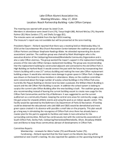 Lake Clifton Alumni Association Inc. Meeting Minutes – May 17