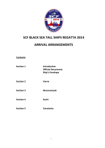 SCF BLACK SEA TALL SHIPS REGATTA 2014 ARRIVAL