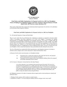 CITY OF BROCKTON LEGAL NOTICE Final Notice and Public