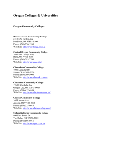 Oregon Colleges - Scio School District