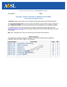 Middle School Math (6-8)