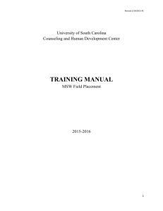 attached training manual - Student Affairs and Academic Support