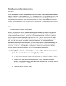 Online Supplement. Case Questionnaire