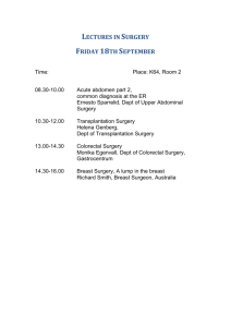 Surgical Lectures _Fri18th Sept  - Ping-Pong