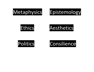 Metaphysics Epistemology