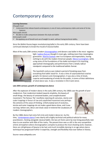 growth of contemporary dance