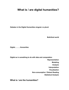 DH-Tom Wilson - Digital Humanities Blog