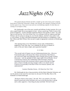 JazzNights 62, Frank Kimbrough, Steve Wilson, Jay Anderson