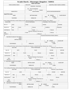 Family Data Sheet