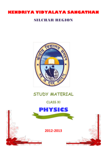 class xi physics