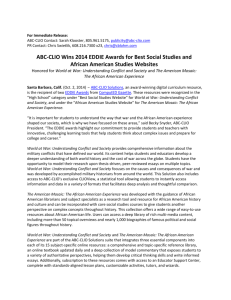 ABC-CLIO Wins 2014 EDDIE Awards for Best Social Studies and