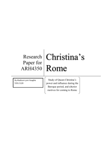 Queen Christina`s Rome