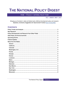 Policy Trends and Analysis