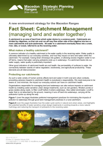 Catchment management - Macedon Ranges Shire Council