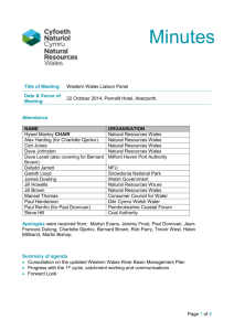 Title of Meeting: - Natural Resources Wales