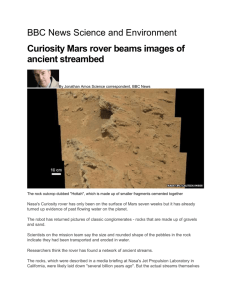 Curiosity Mars rover beams images of ancient