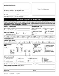 Referral to Vascular Access Clinic Form (Word)