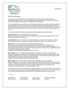 Spring Music Concerts - Peel District School Board