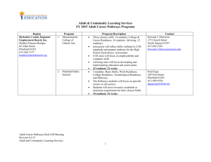 FY 2015 Adult Career Pathways Programs