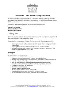 Our Voices, Our Choices—program outline
