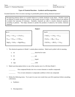 32-Synthesis and Decomposition Worksheet-Answers