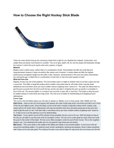 How to Choose the Right Hockey Stick Blade