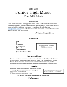 Junior High Music