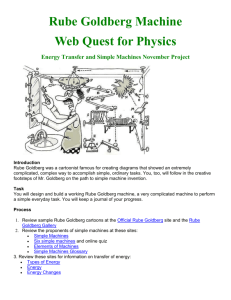 Rube Goldberg Physics Webquest