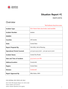 Situation Report #1