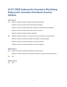 AM Module 1. Genome assembly: Overview and Experimental design