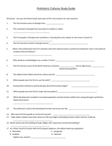 Prehistoric Cultures study guide