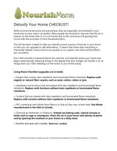 Detoxify Your Home CHECKLIST!