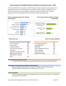 OSD 2013 Student Satisfaction Survey