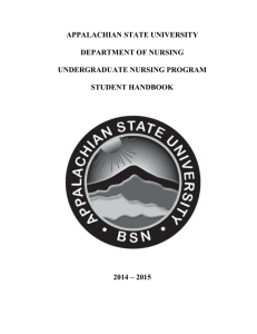 rn to bsn program - Nursing - Appalachian State University