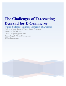 The Challenges of Forecasting Demand for E-Commerce