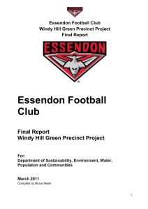 Windy Hill Green Precinct Project - Final Report