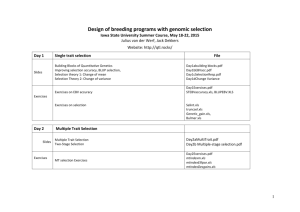 Design of breeding programs with genomic selection