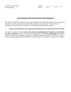 Assessing the Reconstruction Amendments