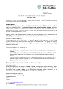 NHS Forth Valley Bursary Application 2015-16