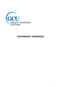 GCU Governors Guide 2015 - Glasgow Caledonian University