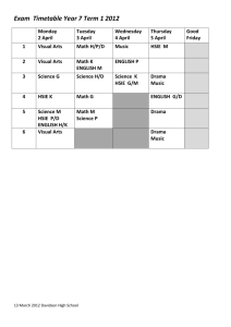Exam Timetable Year 7 Term 1 2012 Monday 2 April Tuesday 3