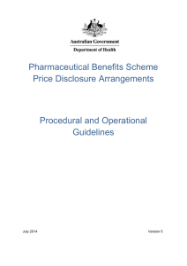 Price Disclosure Arrangements