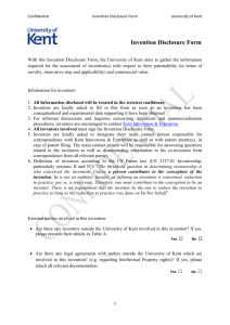 Invention Disclosure Form