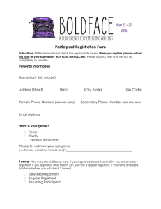 2016 Boldface Registration Form