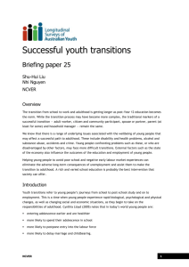 The definition of a successful youth transition