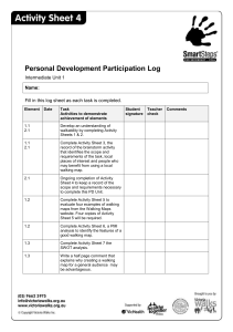 Activity Sheet 4 - Personal Development